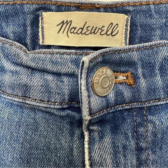 Madewell The High-Rise Slim Boyjean Distressed in Lita Wash: Step-Hem Size 26 - Picture 10 of 14